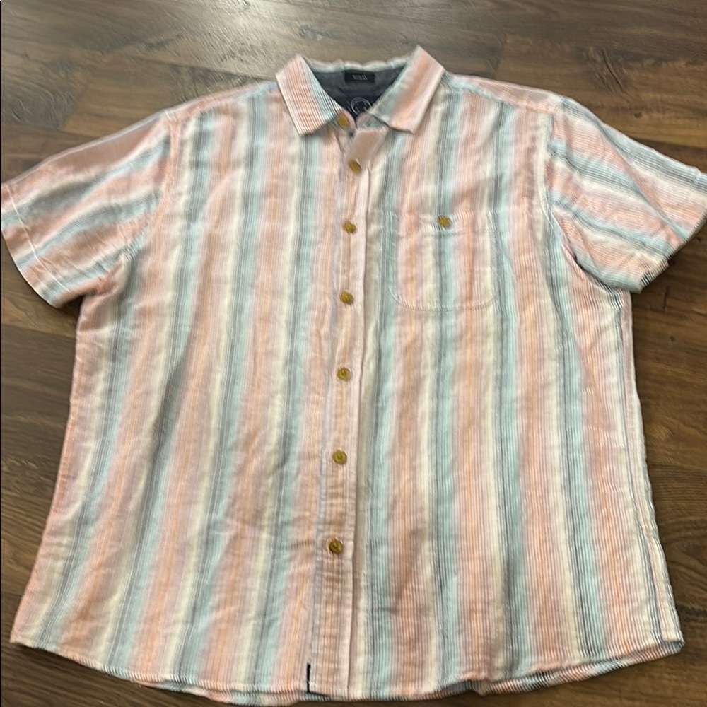 Even Tide Striped Button-Up Shirt